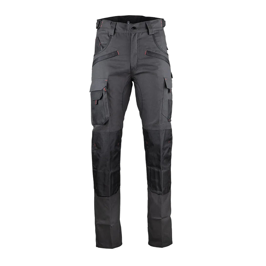 PANTALON BICOLORE ARGILE 60%COTON GRIS 300G LMA