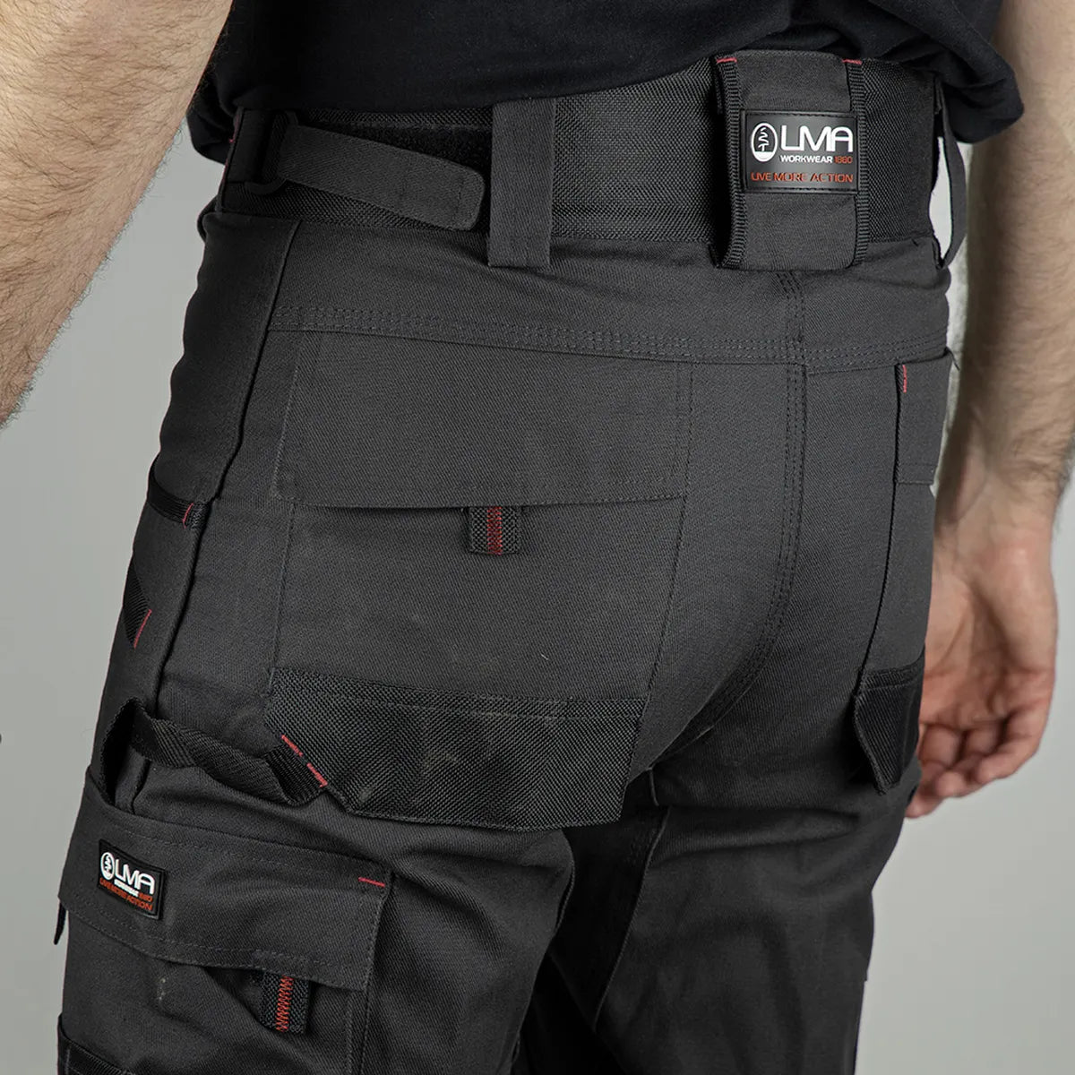 Image of PANTALON BICOLORE ARGILE 60%COTON GRIS 300G LMA