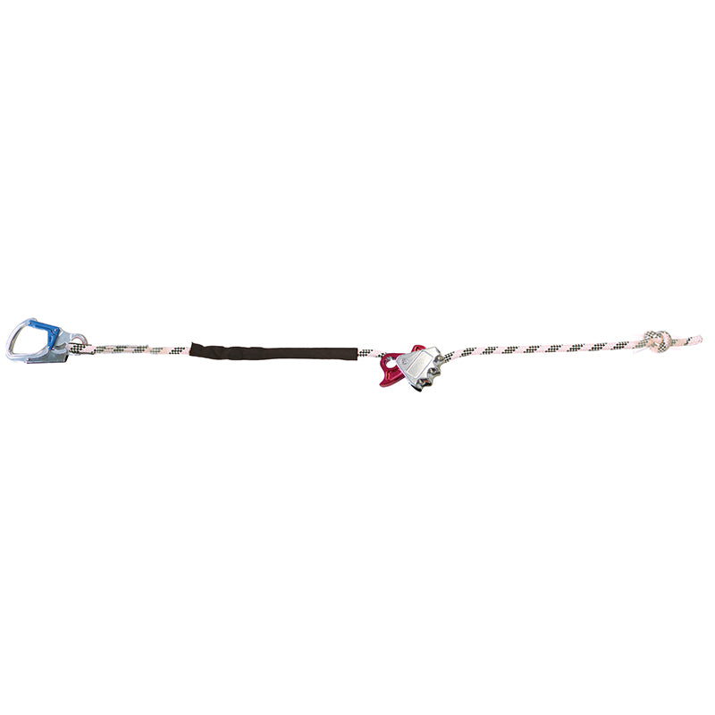 CORDE DE POSITIONNEMENT 2 M AVEC COULISSEAU + MOUSQUETON